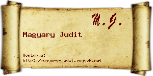 Magyary Judit névjegykártya